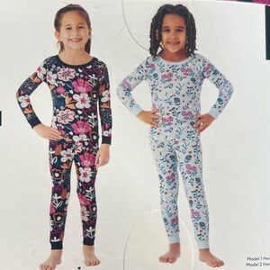 Floral Kids Pajama Set.              Organic Cotton 2 Sets